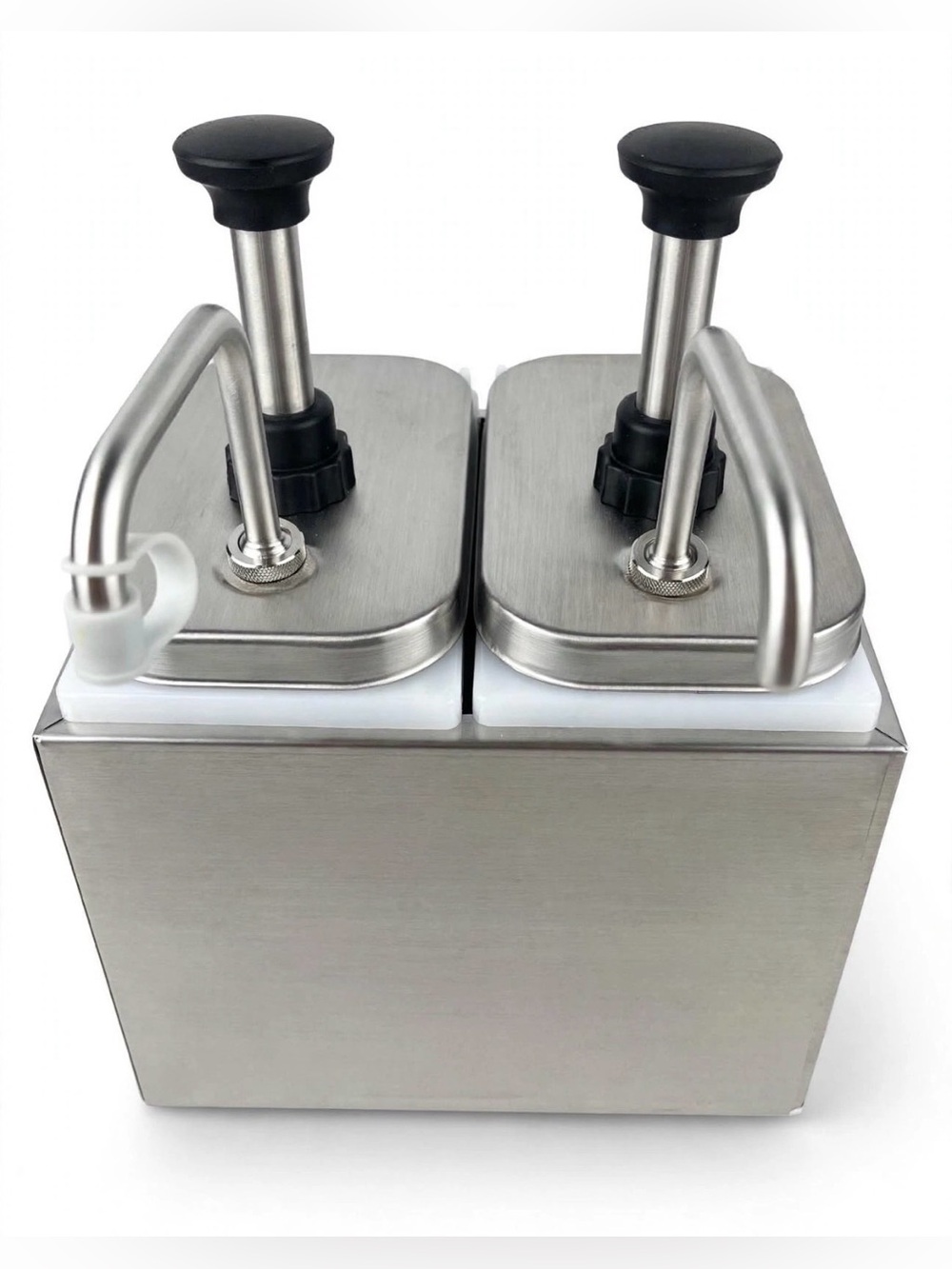 Brand New Commercial Stainless Steel Twin Condiment Pump Dispenser Station 🍅✨